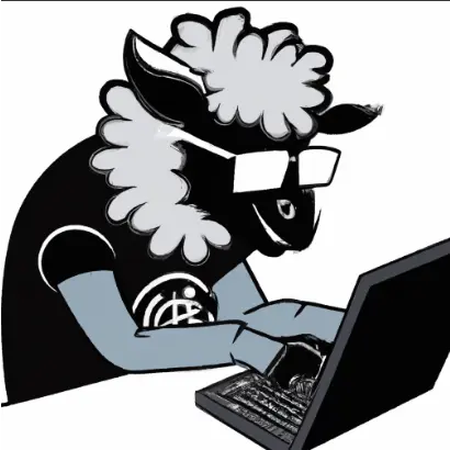 A nerdy looking sheep